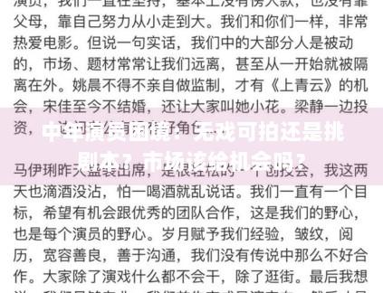中年演员困境：无戏可拍还是挑剧本？市场该给机会吗？