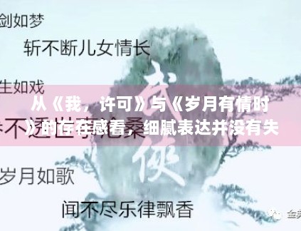 从《我,许可》与《岁月有情时》的存在感看,细腻表达并没有失去市场,只是扩散节奏更慢 从《我,许可》与《岁月有情时》的存在感看,细腻表达并没有失去市场,只是扩散节奏更慢